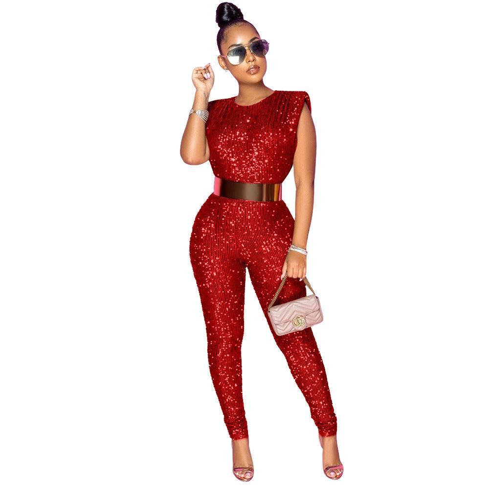Adley Fashionable Sexy Sleeveless Jumpsuits - Vestir en Moda