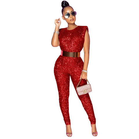 Adley Fashionable Sexy Sleeveless Jumpsuits