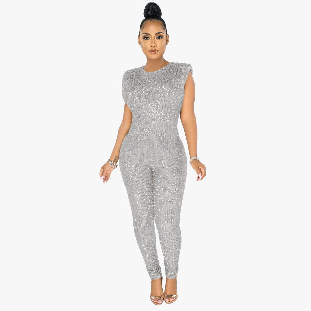 Adley Fashionable Sexy Sleeveless Jumpsuits - Vestir en Moda