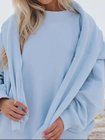 Darla Relaxed Fit Round Neck Two Piece Sets