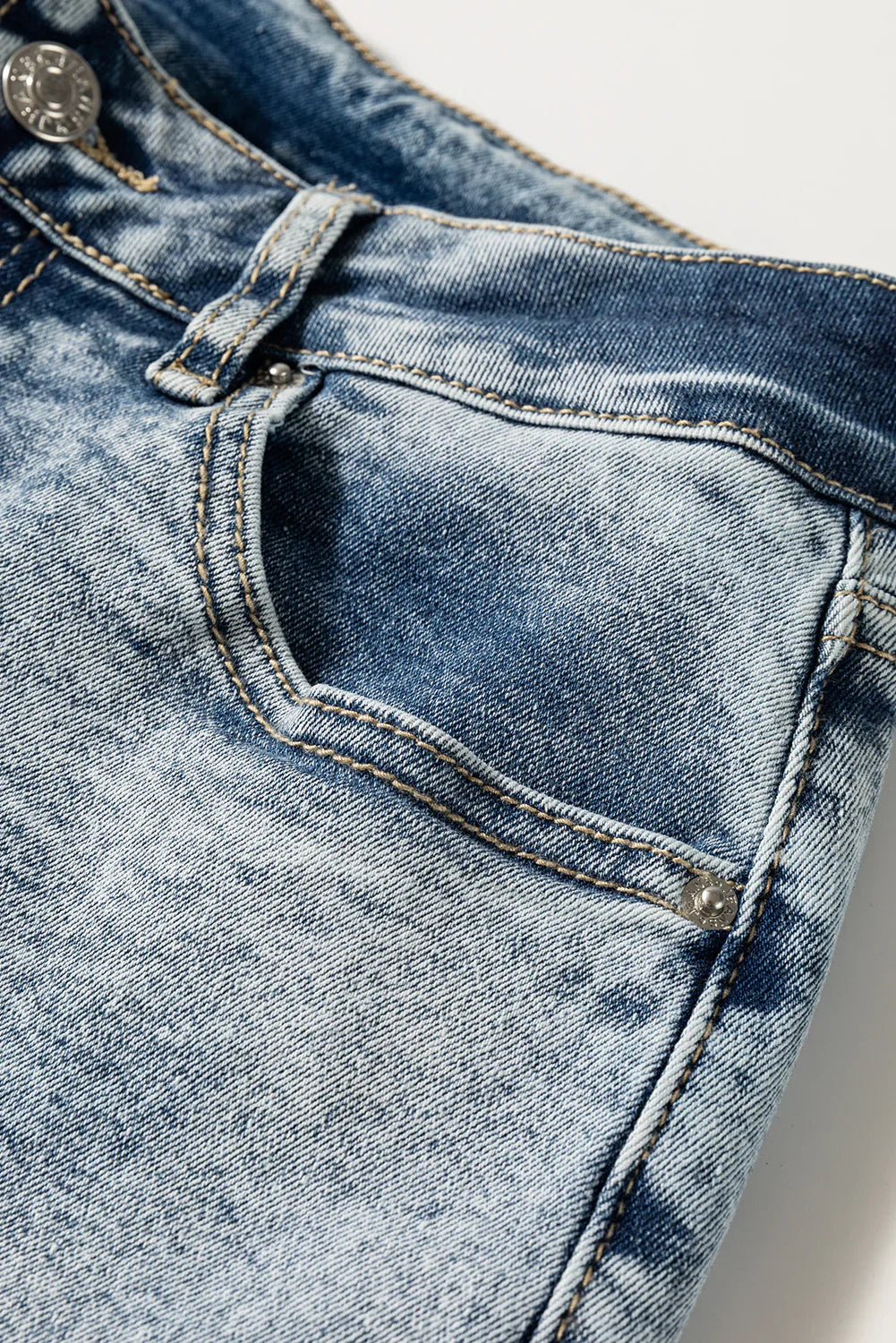 Millie Myosotis High Rise Button Zip Fly Medium Wash Jeans