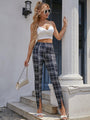 Ainsley Wide Leg High Waist Drooping Loose Straight Casual Pants - Vestir en Moda