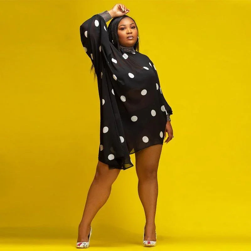 Alejandra Summer Loose Batwing Sleeve Printed Dress - Vestir en Moda