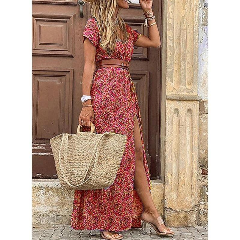 Amaia Print Dresses Women Elegant - Vestir en Moda