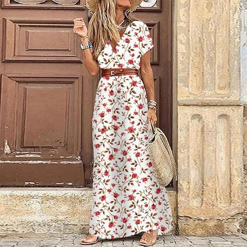 Amaia Print Dresses Women Elegant - Vestir en Moda