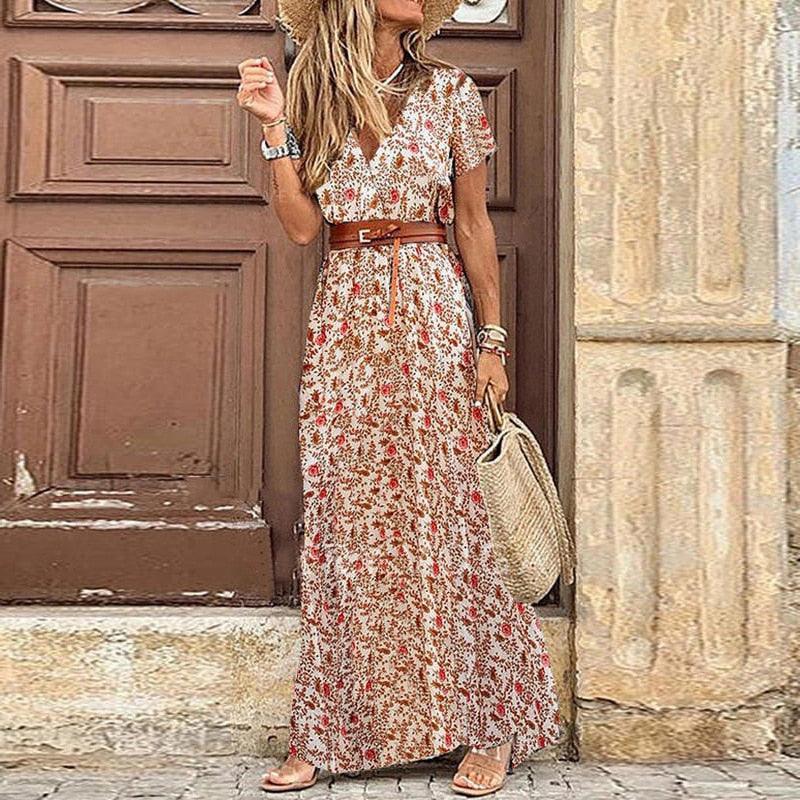 Amaia Print Dresses Women Elegant - Vestir en Moda