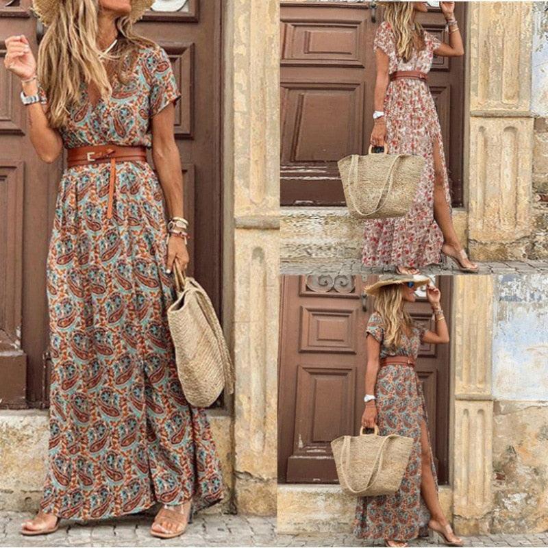 Amaia Print Dresses Women Elegant - Vestir en Moda