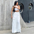 Amalia Versatile Casual Spicy Girl Straight Leg Wide Pants - Vestir en Moda