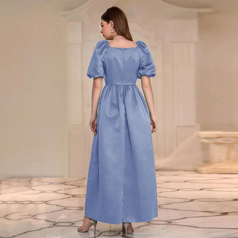 Amanda High Waist Square Collar Elegant Dresses - Vestir en Moda