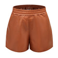 Amira Leather Shorts Casual Loose Shorts Bottoms - Vestir en Moda