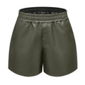 Amira Leather Shorts Casual Loose Shorts Bottoms - Vestir en Moda
