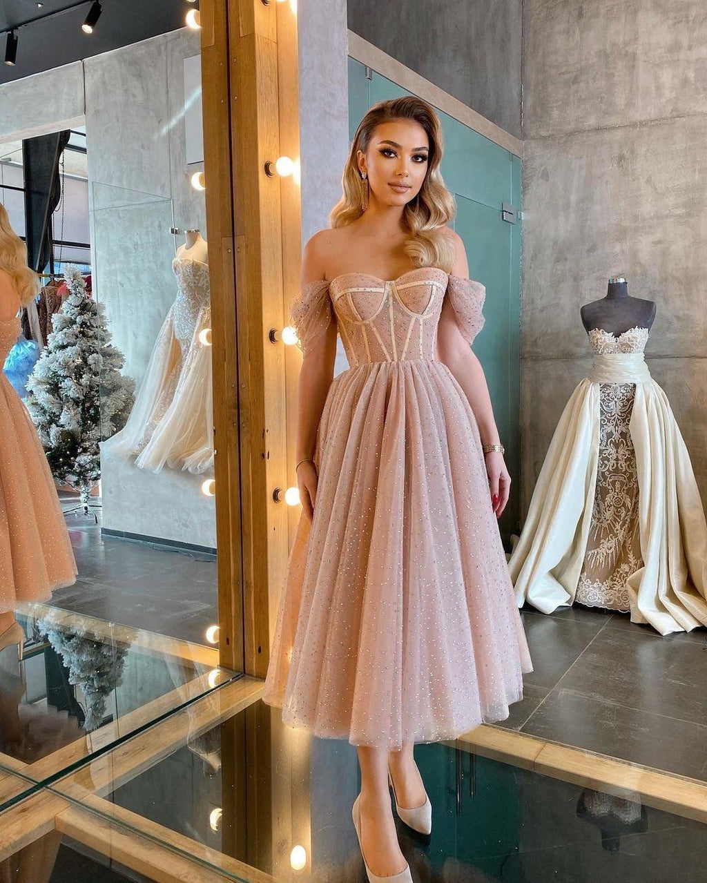 ANA Elegant Sequ Princess Party Dress - Vestir en Moda