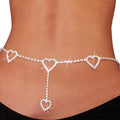 Anastasia Heart-Shaped Waist Body Chain Bridal Accessories - Vestir en Moda