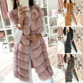 Anna Acrylic Thickened Long Section Plush Vest Fleece Coat - Vestir en Moda