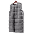 Anna Acrylic Thickened Long Section Plush Vest Fleece Coat - Vestir en Moda