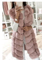 Anna Acrylic Thickened Long Section Plush Vest Fleece Coat - Vestir en Moda