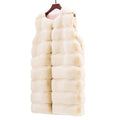 Anna Acrylic Thickened Long Section Plush Vest Fleece Coat - Vestir en Moda