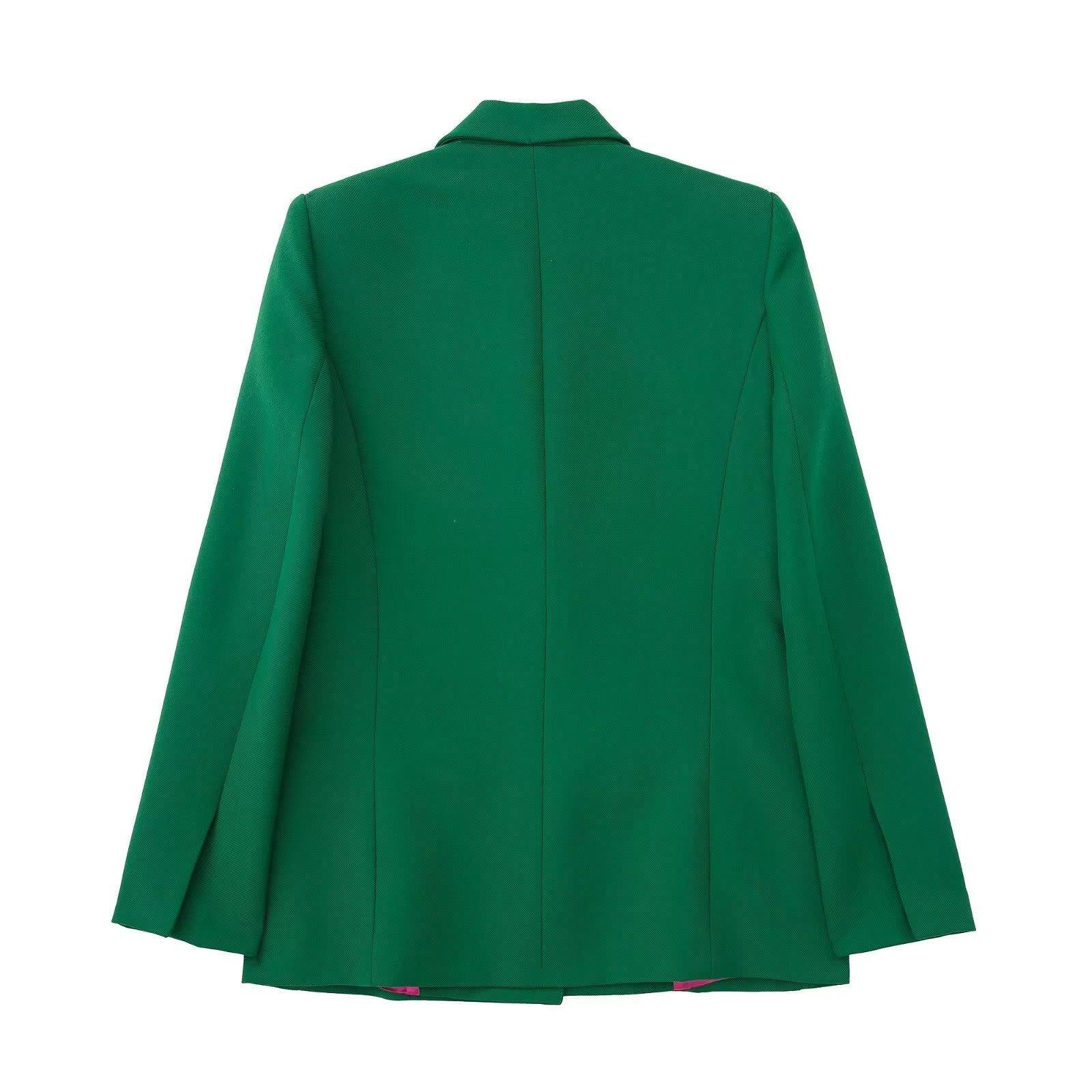 Aria Solid Color Double Breasted Two Piece Sets - Vestir en Moda