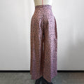 Arianna Loose High Waist Leopard Printed Draping Wide Leg Trousers - Vestir en Moda