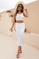 Arianna Openwork Cropped Two Pieces Set - Vestir en Moda