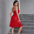 Arianny Sequined Pleated Cross Party Dresses - Vestir en Moda