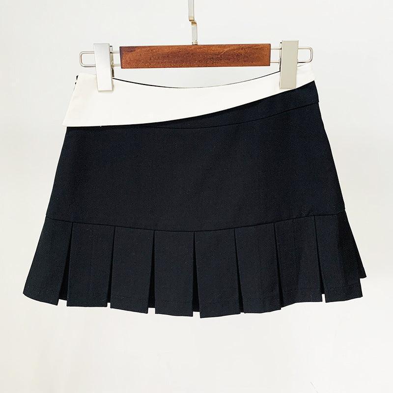 Ava Elegant Matching Cropped Pleated Cotton Blends Two Pieces Set - Vestir en Moda