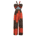 Ava Halter Animal Printed Casual Fashionable Trousers Set - Vestir en Moda