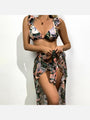 Ava Sexy Printed 3 Piece Beach Wear - Vestir en Moda