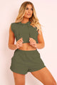 Aviana Hooded Crop Two Pieces Shorts Set - Vestir en Moda