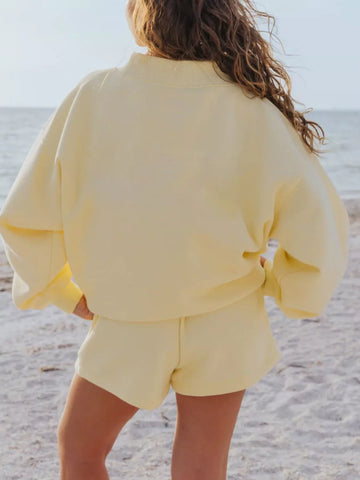 Darla Relaxed Fit Round Neck Two Piece Sets
