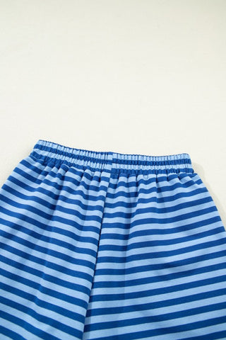 Amira Stripe Long Sleeve Pullover Two Piece Sets