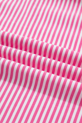 Emilia Stripe Oversize Mock Neck Two Piece Sets