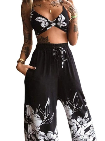 Anabelle Boho Butterfly Print Two Piece Sets