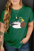 Faux Patchwork Mallard Duck Graphic