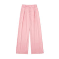 Baenna Sexy Pleated Decorative Loose Wide Leg Trousers - Vestir en Moda