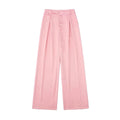 Baenna Sexy Pleated Decorative Loose Wide Leg Trousers - Vestir en Moda