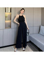 Bárbara Stylish Pure Color Wide Leg Jumpsuit - Vestir en Moda