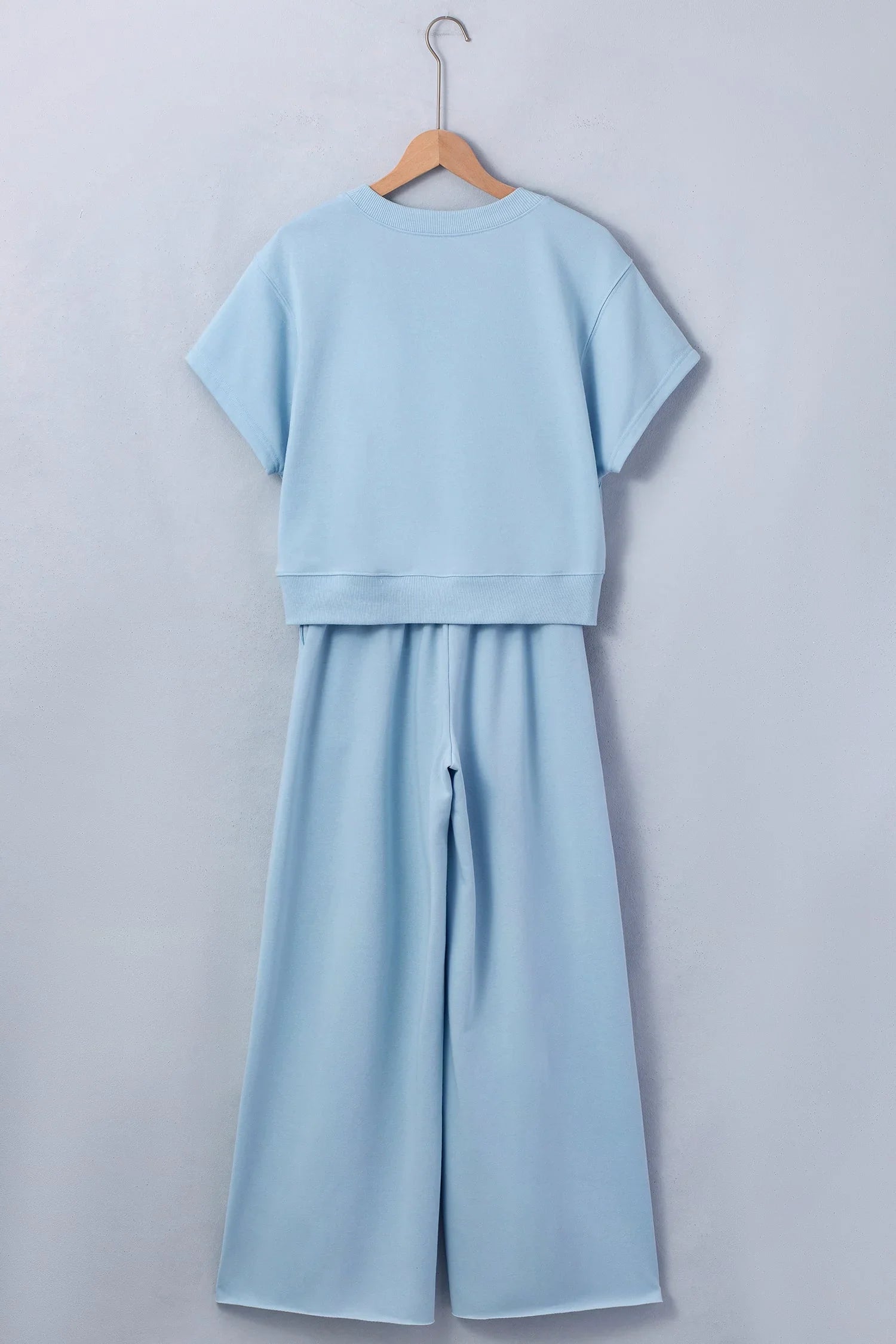 Valentina Solid Loose & Wide Leg Two Piece Sets