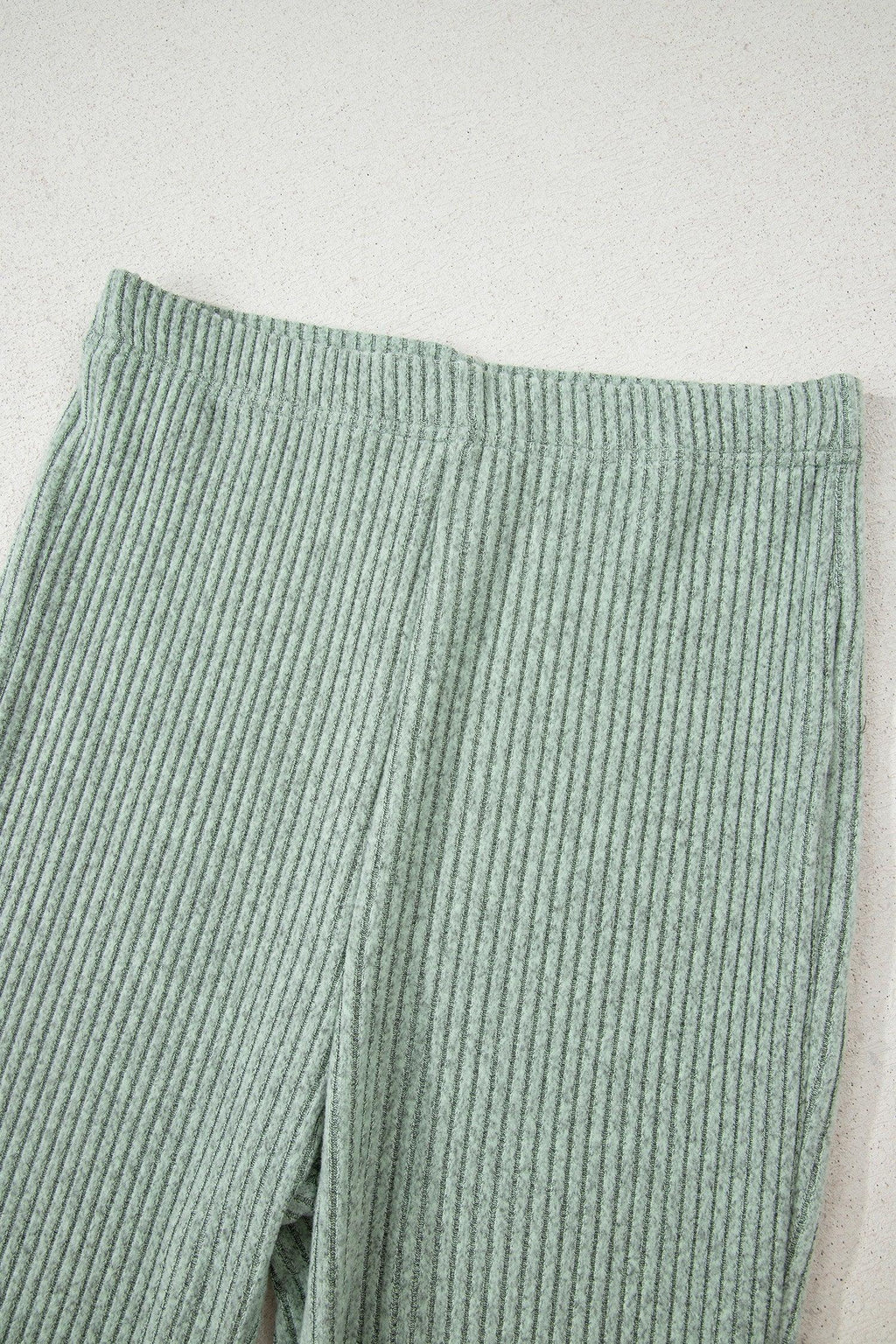 Rosaly Ribbed Knit Long Sleeve Two Piece Set