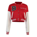 Bea Graphic Varsity Slim Streetwear Cotton Jacket - Vestir en Moda