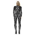 Belisa Print Black Long Sleeve Sexy Women Jumpsuits - Vestir en Moda