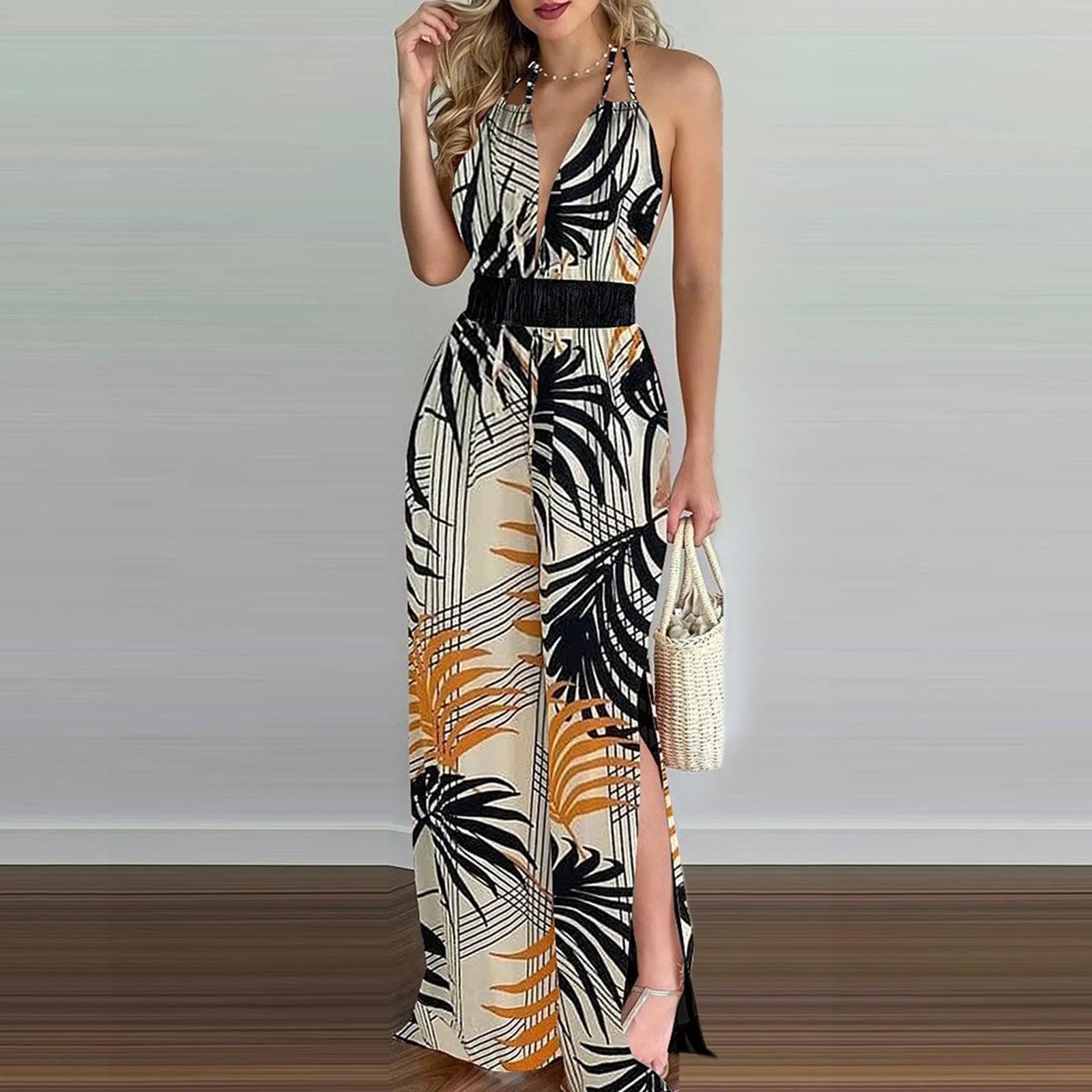 Berta Women Clothing Digital Printing Colorful Jumpsuits - Vestir en Moda
