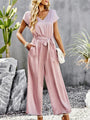 Betina Women Elegant Solid Color V Neck Jumpsuits - Vestir en Moda