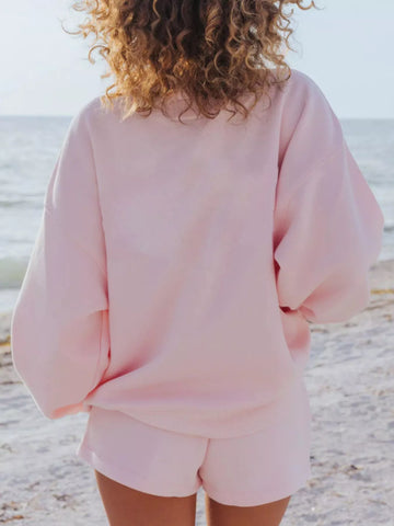 Darla Relaxed Fit Round Neck Two Piece Sets