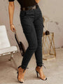 Bianca Elegant Solid Color Ankle Fit Cargo Pants - Vestir en Moda