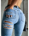 Blakely High Rise Skinny Casual Holes Street Slim Fit Skinny Jeans - Vestir en Moda