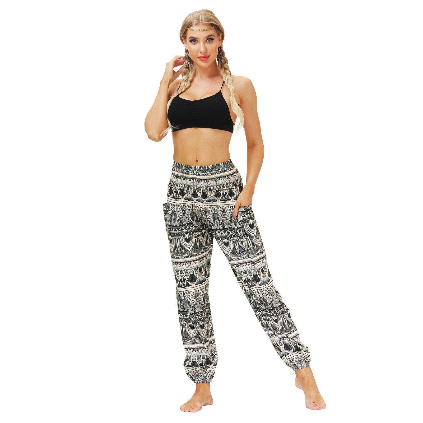 Boho Unique Women's Workout Printed Sexy Bottom - Vestir en Moda
