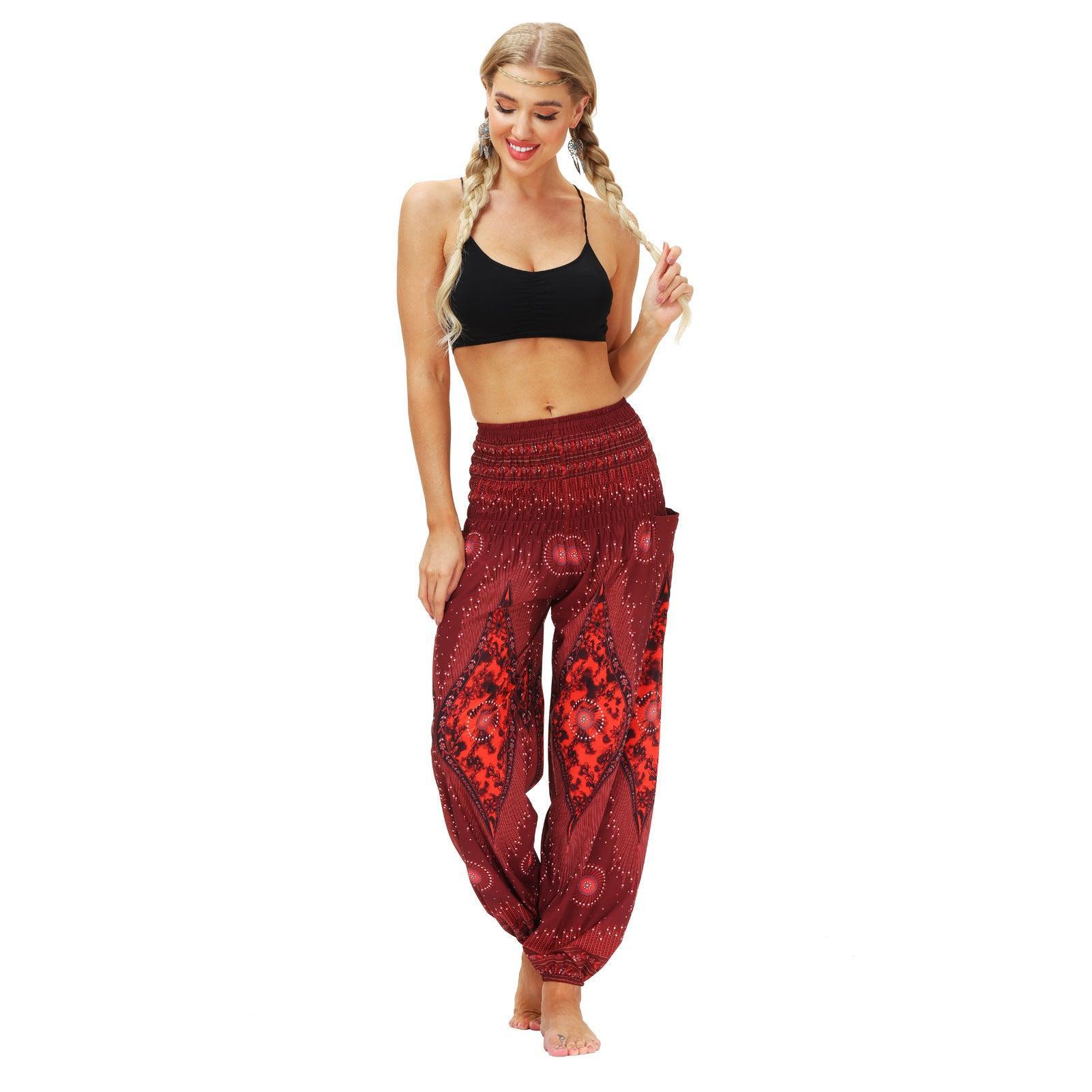 Boho Unique Women's Workout Printed Sexy Bottom - Vestir en Moda