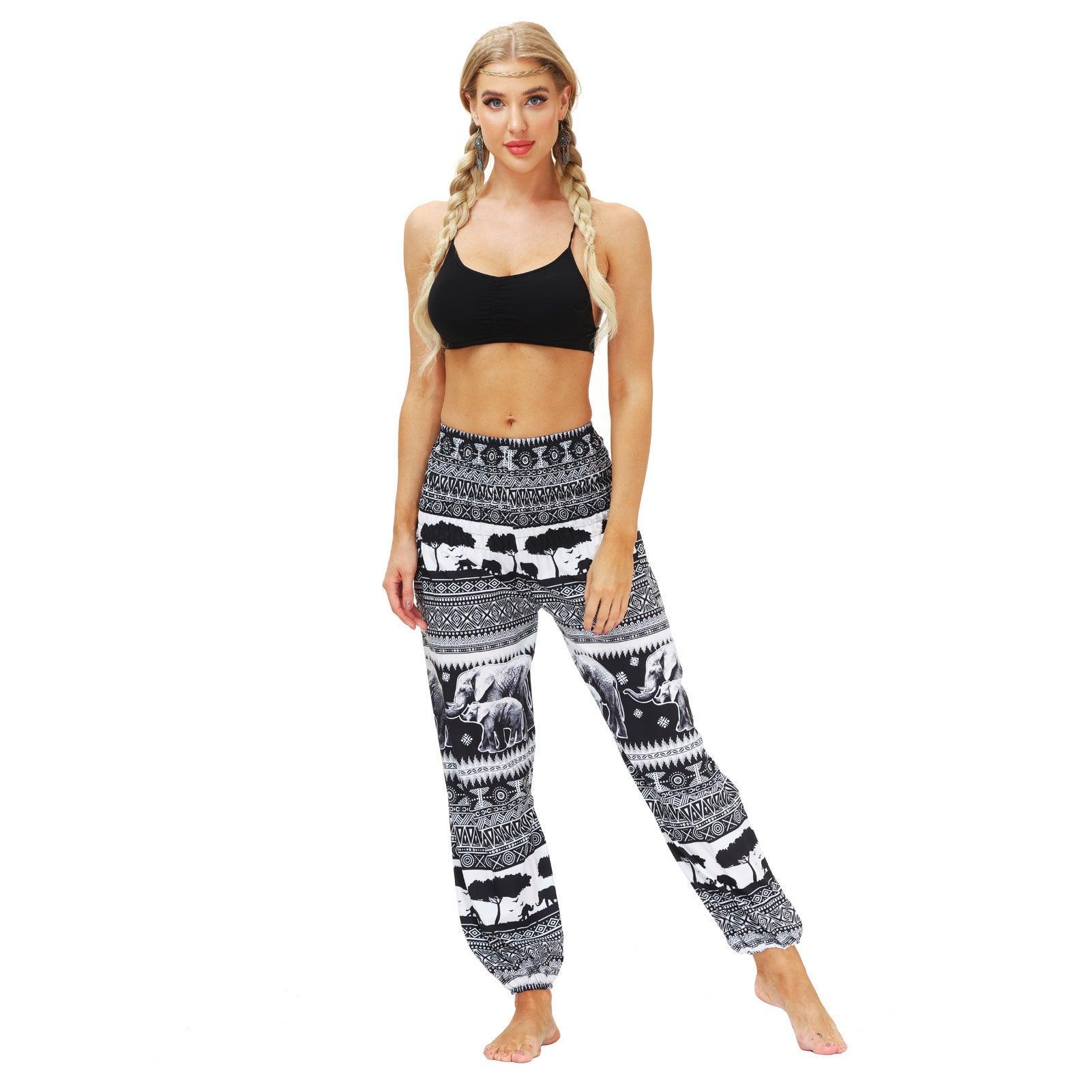 Boho Unique Women's Workout Printed Sexy Bottom - Vestir en Moda