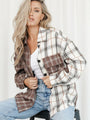 Brandy Mixed Plaid Soft Large Profile Loose Shirt - Vestir en Moda